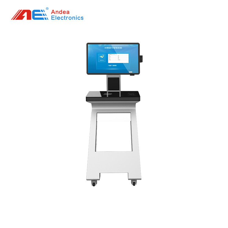 RFID Library Book Self - Service Check - In And Check Out Kiosk Machine 27 Inches Touch Screen With Face Recognition